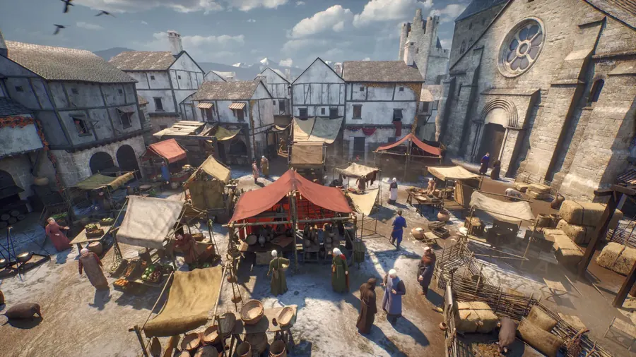 The market square in Carcassonne