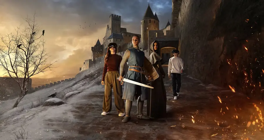The Last Stronghold key visual: the walls of Carcassonne