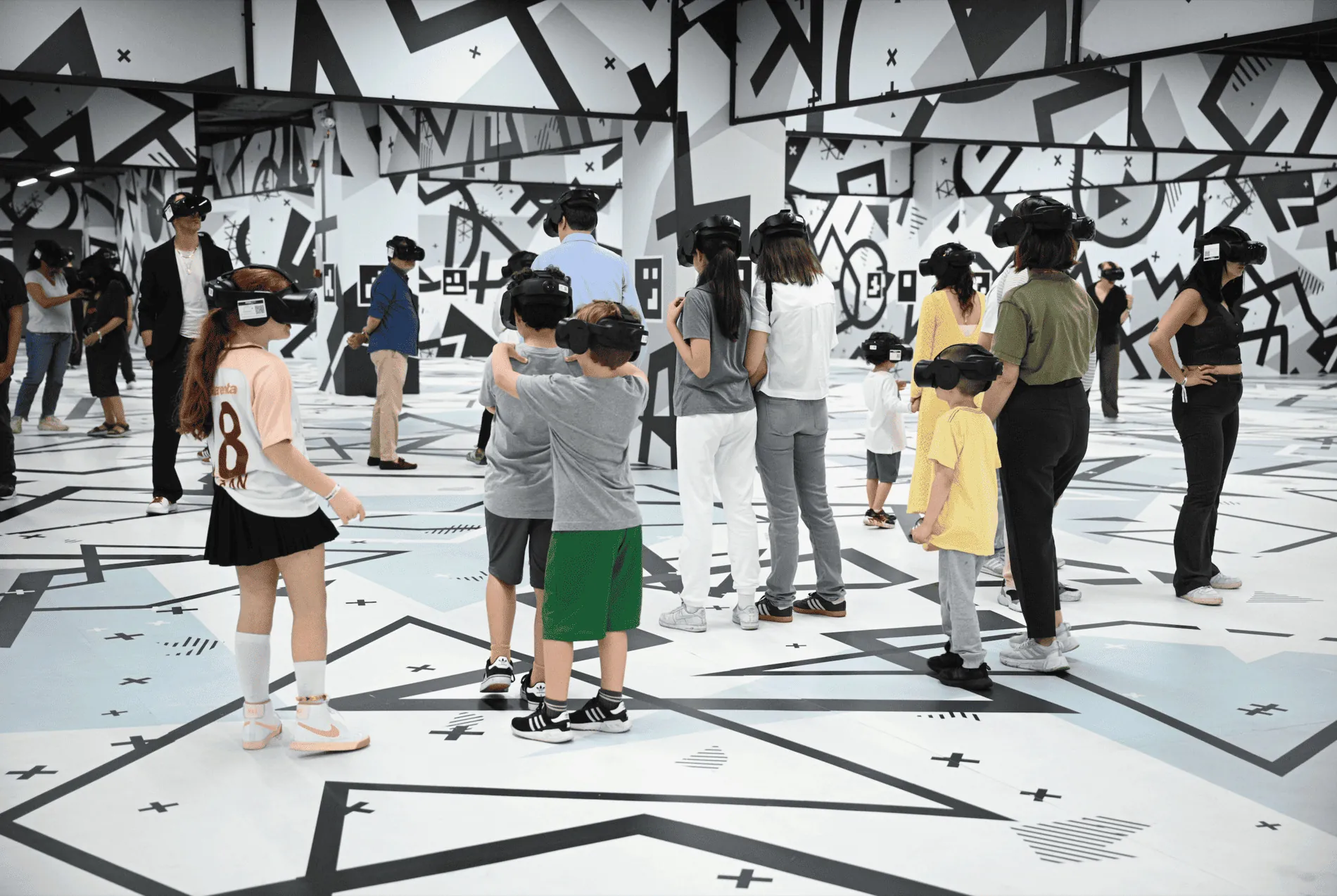 People experiencing VR with Excurio technology