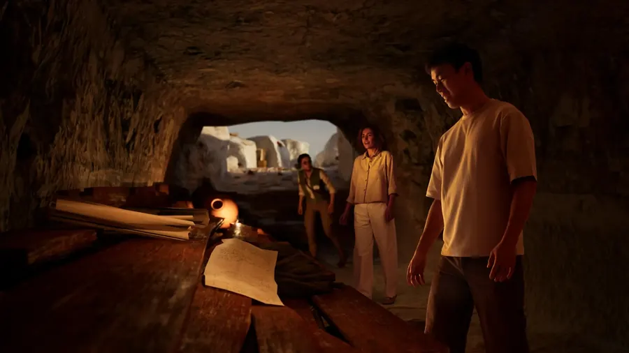 Inside the pyramid's unexplored passages
